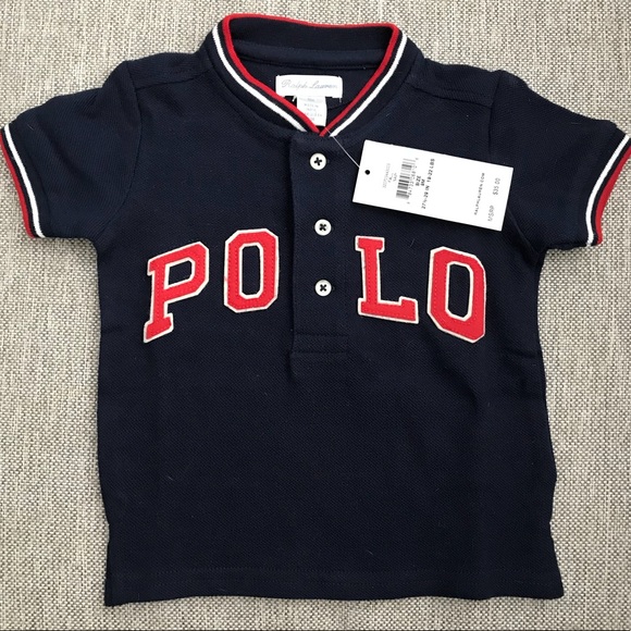 🎉2/$30 SALE🎉NWT Ralph Lauren POLO Shirt - 9 M - Picture 1 of 3